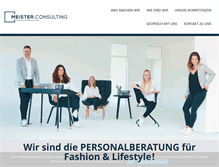 Tablet Screenshot of meister-consulting.de